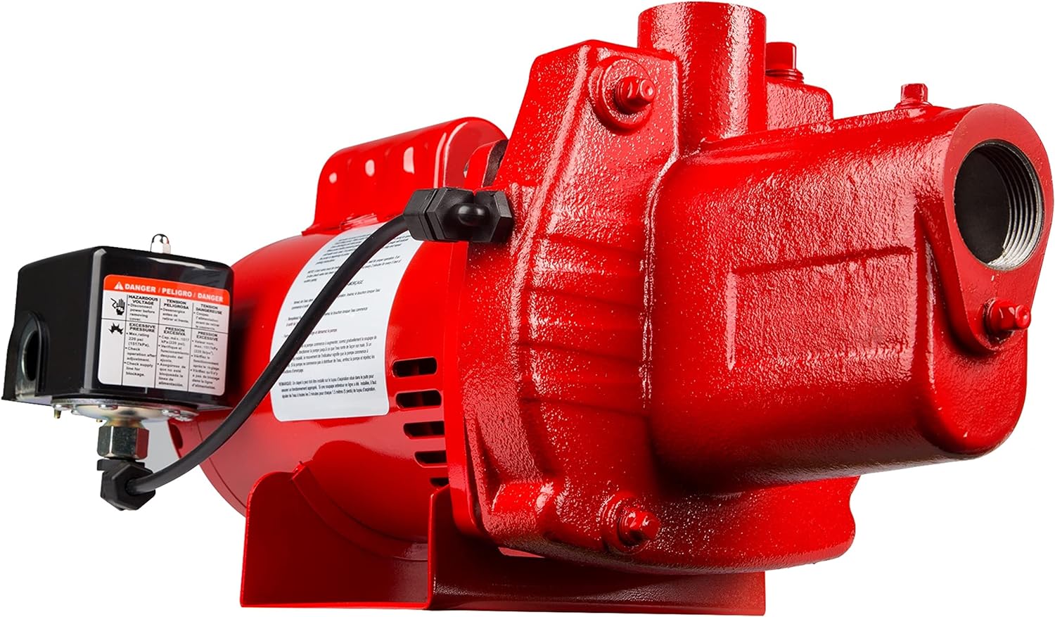 Red Lion 602207 Premium Cast Iron Shallow Well Jet Pump, 9H