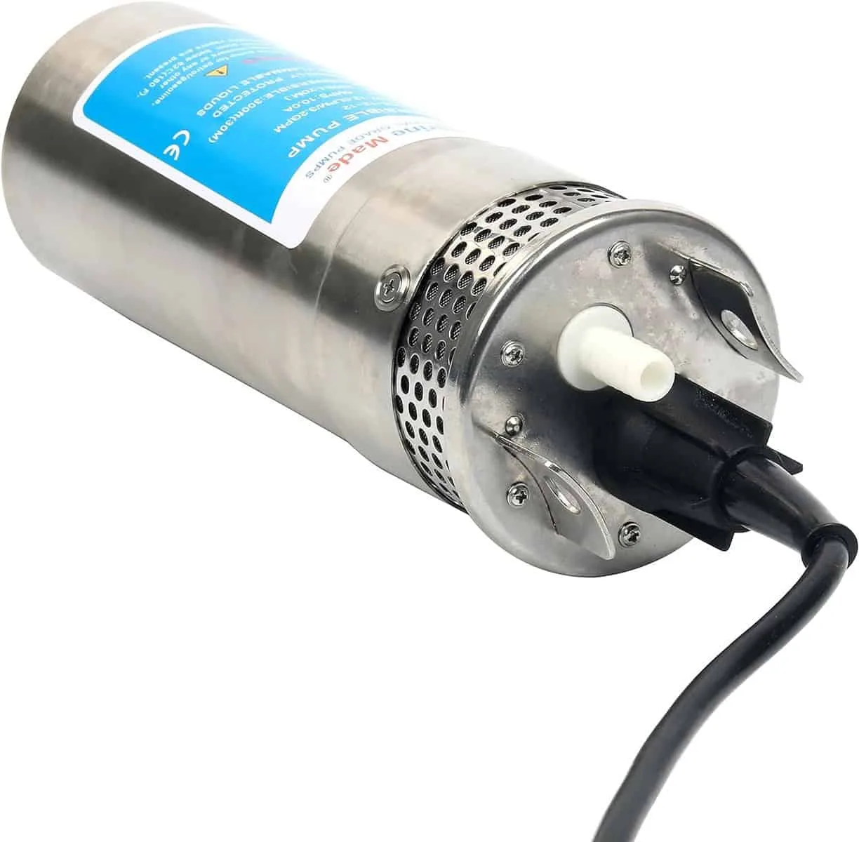 Amarine Made 12V DC Submersible Deep Well Water Pump 3.2GPM 4 10A/ Alternative Energy Solar Battery Powered with Stainless Steel Shell-Max Lift 230 Ft, Max Submersion 100 Ft Amarine Made 12V DC Submersible Deep Well Water Pump 3.2GPM 4 10A/ Alternative Energy Solar Battery Powered with Stainless Steel Shell-Max Lift 230 Ft, Max Submersion 100 Ft