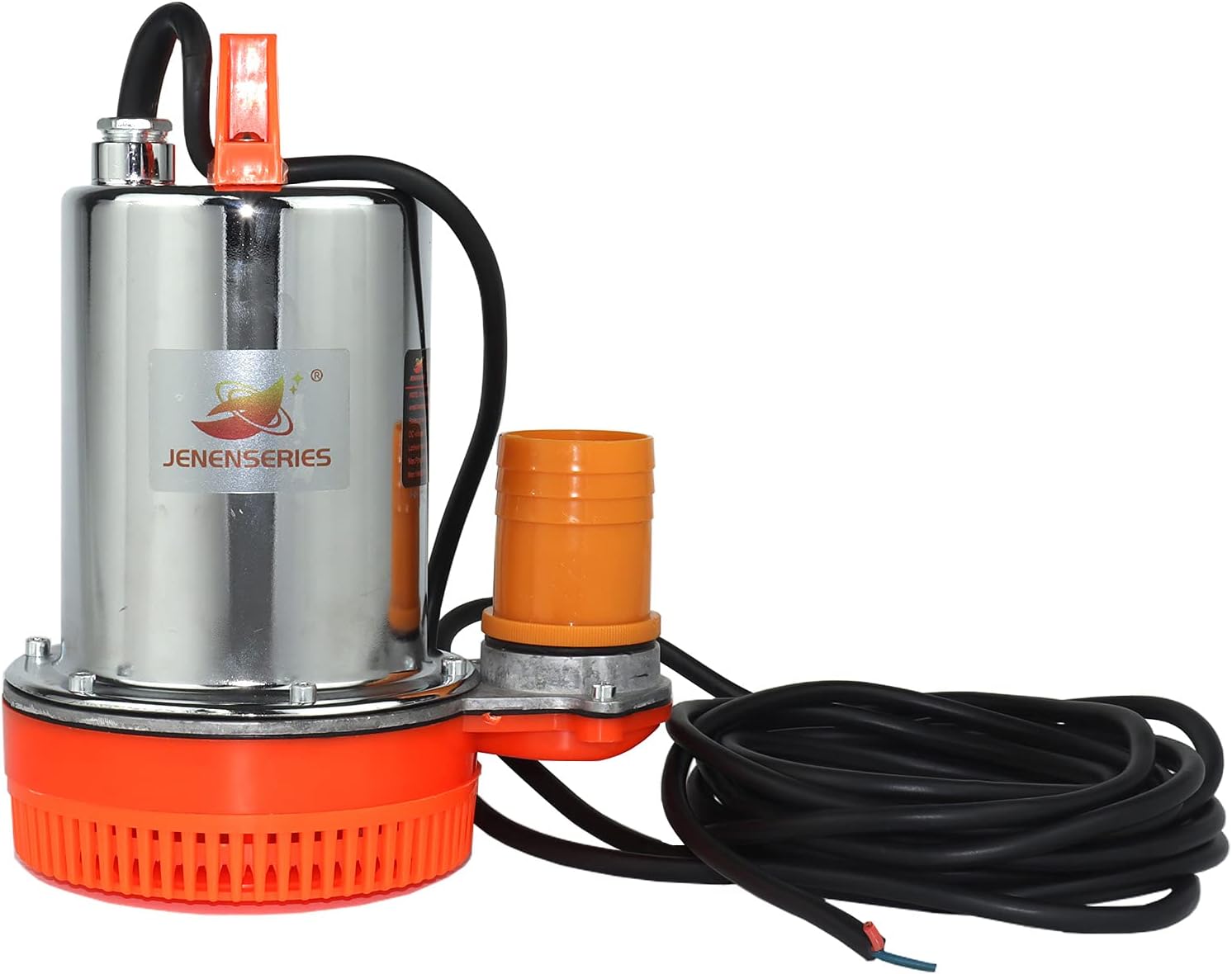JENENSERIES Pump 300W DC 12V Solar Water Pumps, Max head 39ft,22GPM Flow，2 inch Solar deep well submersible Pumps kits for ranch or farm