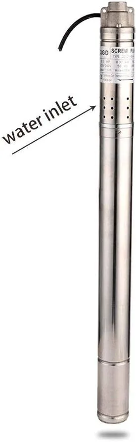 SHYLIYU 1/2HP Stainless Steel 2 OD Pipe Submersible Bore Pump 1/2 inch Outlet Water Pump 220-240V, 50Hz, Deep Well Pump Screw Submersible Water Pump for Industrial and Home Use SHYLIYU 1/2HP Stainless Steel 2 OD Pipe Submersible Bore Pump 1/2 inch Outlet Water Pump 220-240V, 50Hz, Deep Well Pump Screw Submersible Water Pump for Industrial and Home Use