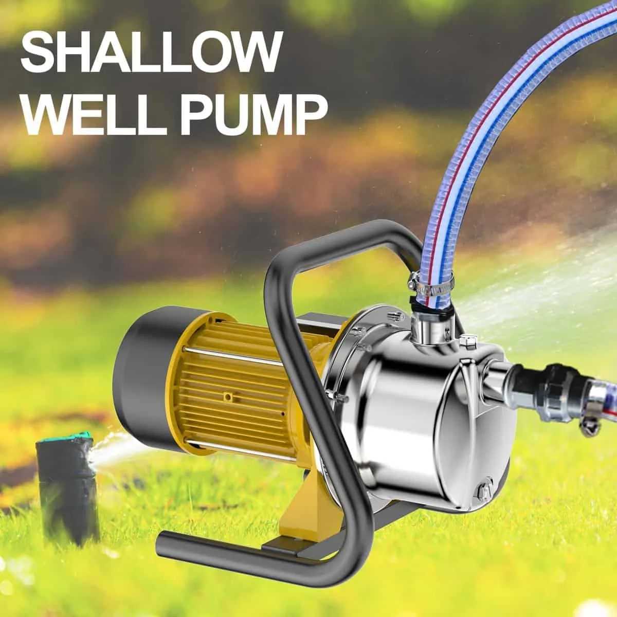 TDRRICH 1HP Water Pressure Booster Pump for Whole House,Shallow Well Portable Water Stainless Steel Pumps,Self-priming Jet Transfer Pump Switch Automatic 110v AC for Lawn Garden Sprinkler Irrigation TDRRICH 1HP Water Pressure Booster Pump for Whole House,Shallow Well Portable Water Stainless Steel Pumps,Self-priming Jet Transfer Pump Switch Automatic 110v AC for Lawn Garden Sprinkler Irrigation