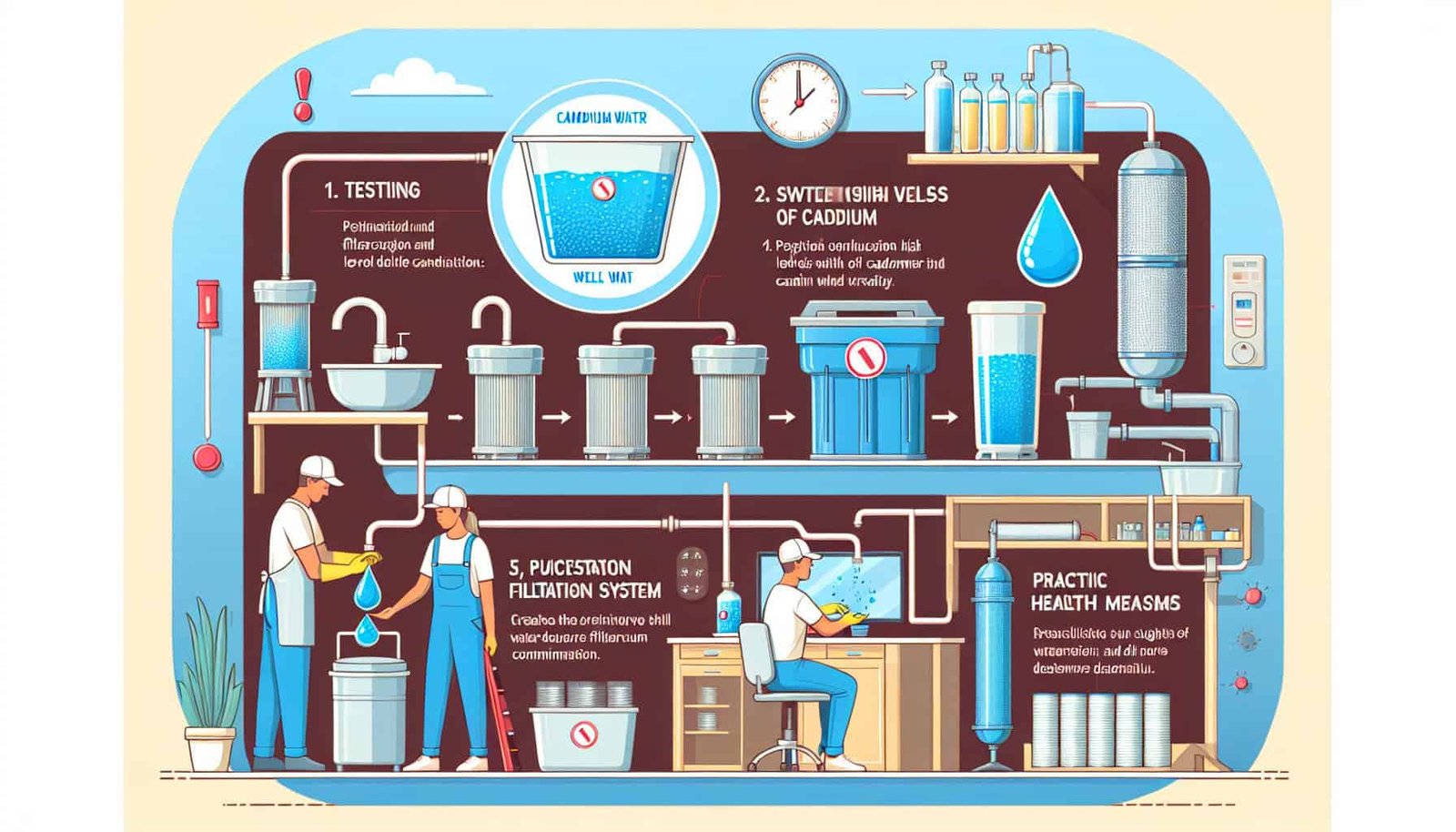 How Can I Maintain Well Water With High Levels Of Cadmium?