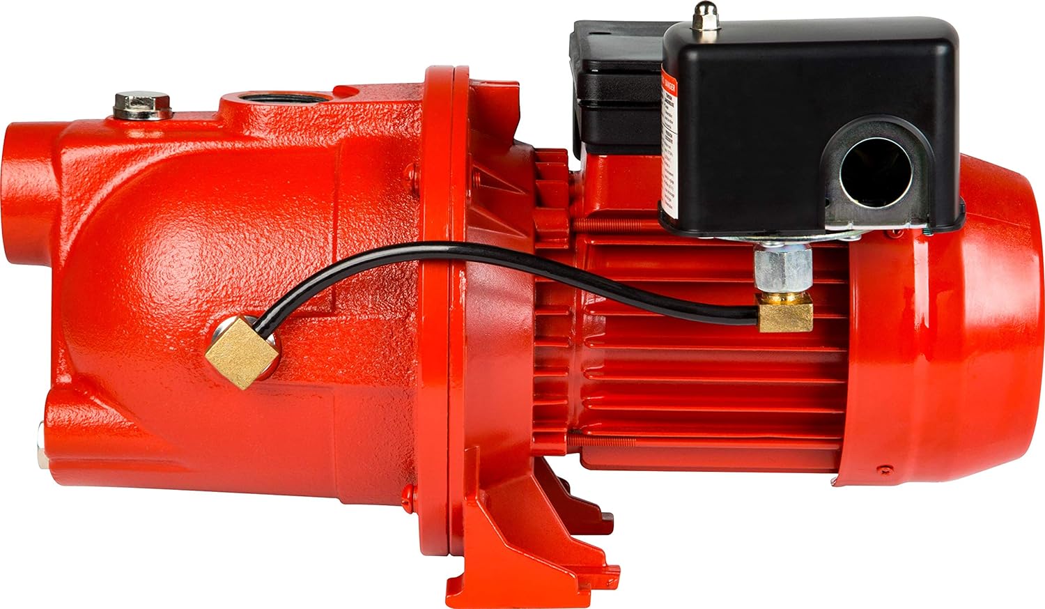 Red Lion RL-SWJ50 1/2 HP, 12.6 GPM Dual Voltage (115/230 Volts) Cast Iron Shallow Well Jet Pump, Red, 97080502
